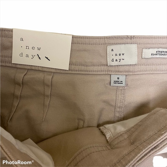 a new day Khaki Stretch Straight Leg Jeans NWT - Picture 4 of 5